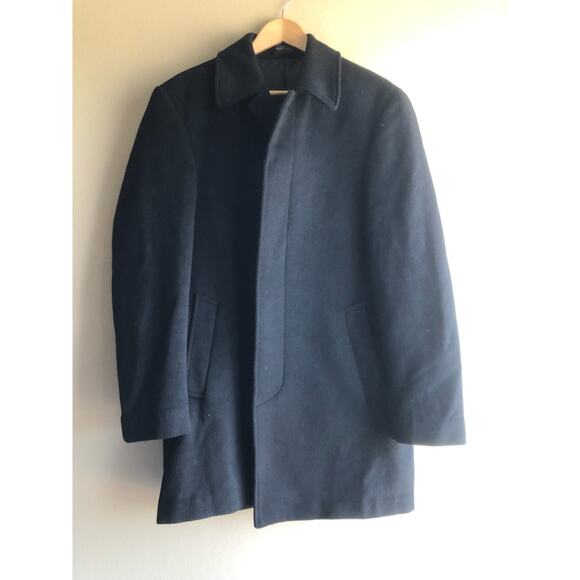 Lauren Ralph Lauren Mens Wool Black Coat Size 38R